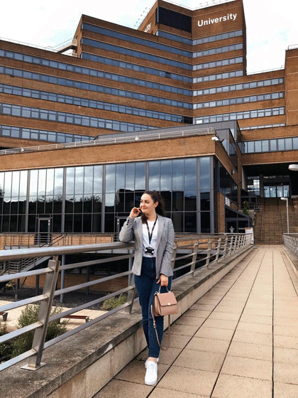 First photo at University campus